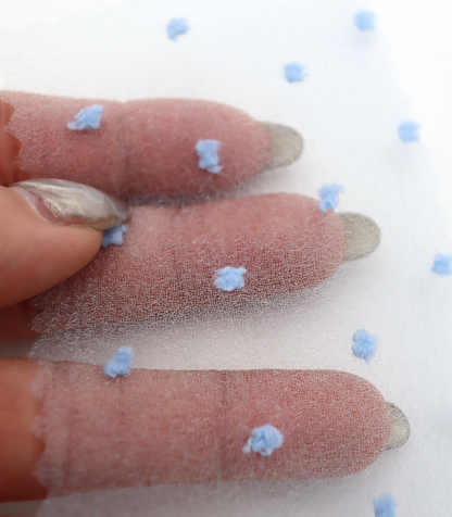 【25SS-374】もこもこカットドビードットキラキラしぼオーガンジー　/0.5ｙあたり = ～715円