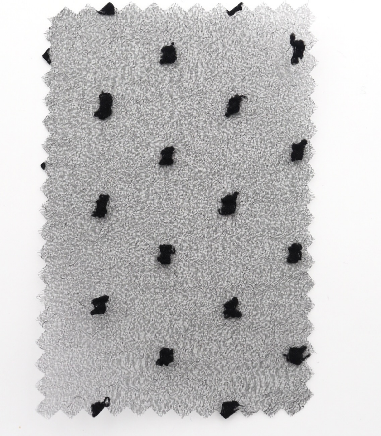 【25SS-374】もこもこカットドビードットキラキラしぼオーガンジー　/0.5ｙあたり = ～715円