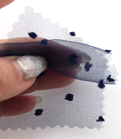 【25SS-374】もこもこカットドビードットキラキラしぼオーガンジー　/0.5ｙあたり = ～715円