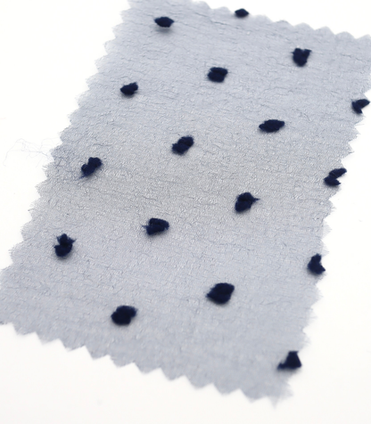 【25SS-374】もこもこカットドビードットキラキラしぼオーガンジー　/0.5ｙあたり = ～715円