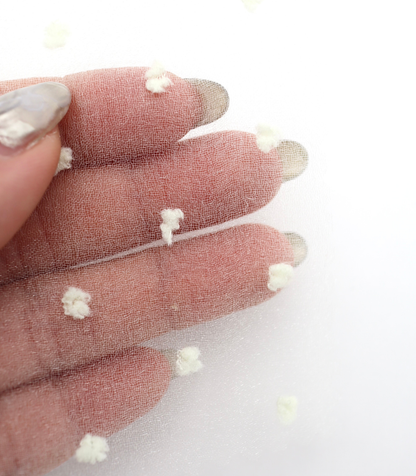 【25SS-374】もこもこカットドビードットキラキラしぼオーガンジー　/0.5ｙあたり = ～715円