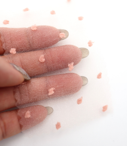 【25SS-374】もこもこカットドビードットキラキラしぼオーガンジー　/0.5ｙあたり = ～715円