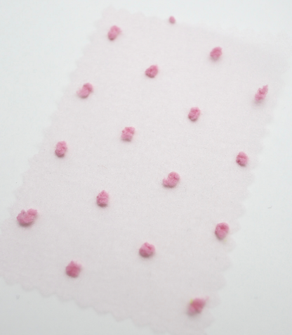 【25SS-374】もこもこカットドビードットキラキラしぼオーガンジー　/0.5ｙあたり = ～715円