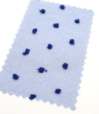 【25SS-374】もこもこカットドビードットキラキラしぼオーガンジー　/0.5ｙあたり = ～715円