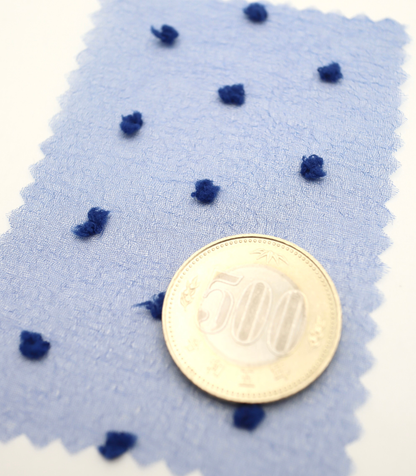 【25SS-374】もこもこカットドビードットキラキラしぼオーガンジー　/0.5ｙあたり = ～715円