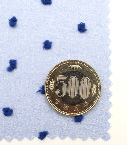 【25SS-374】もこもこカットドビードットキラキラしぼオーガンジー　/0.5ｙあたり = ～715円