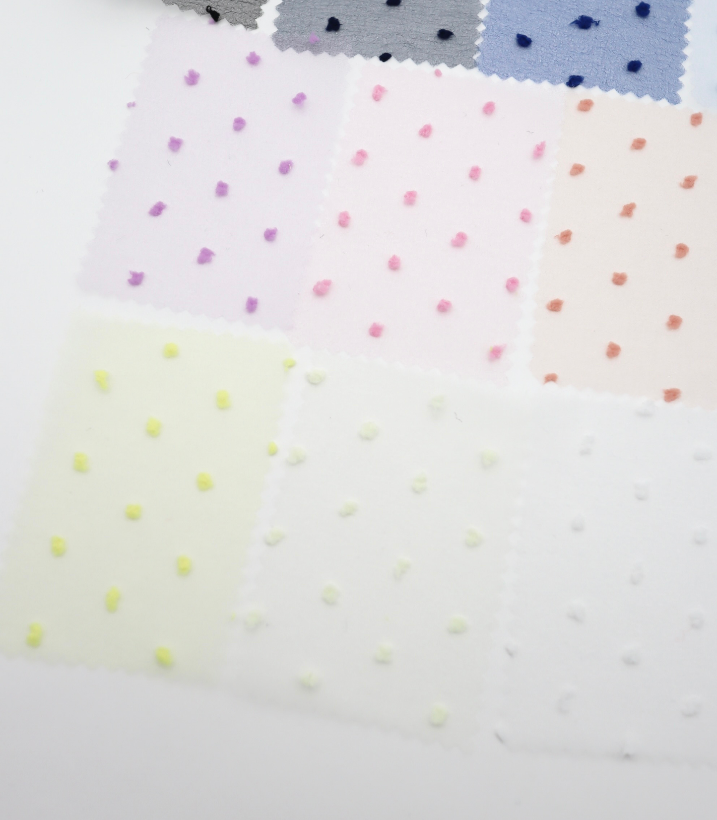 【25SS-374】もこもこカットドビードットキラキラしぼオーガンジー　/0.5ｙあたり = ～715円