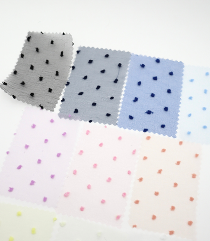 【25SS-374】もこもこカットドビードットキラキラしぼオーガンジー　/0.5ｙあたり = ～715円