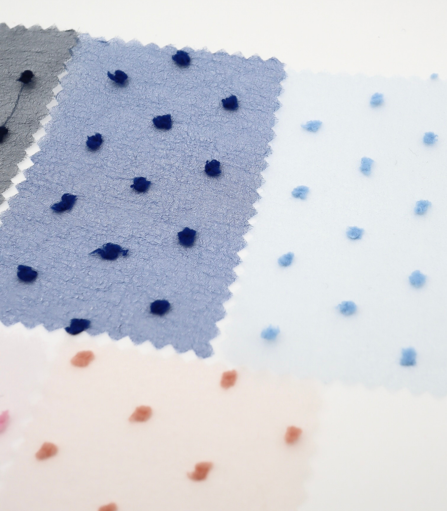 【25SS-374】もこもこカットドビードットキラキラしぼオーガンジー　/0.5ｙあたり = ～715円