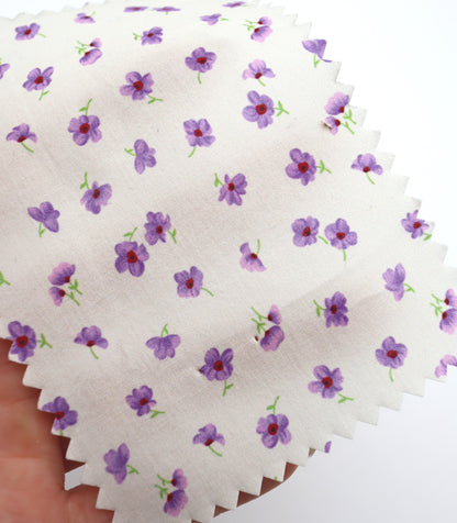 【25SS-232】小花柄プリント綿ローン　/0.5ｙあたり = ～715円