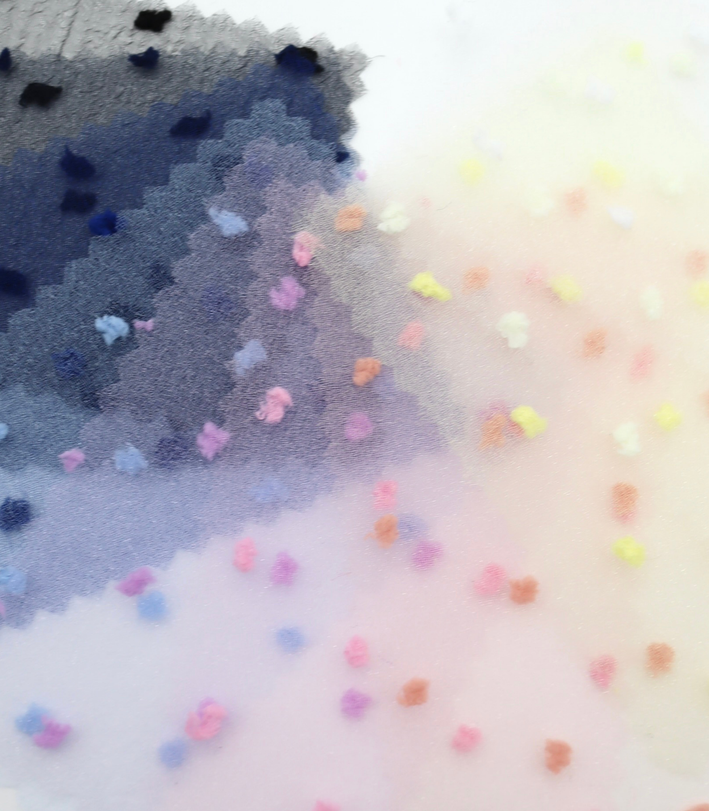 【25SS-374】もこもこカットドビードットキラキラしぼオーガンジー　/0.5ｙあたり = ～715円