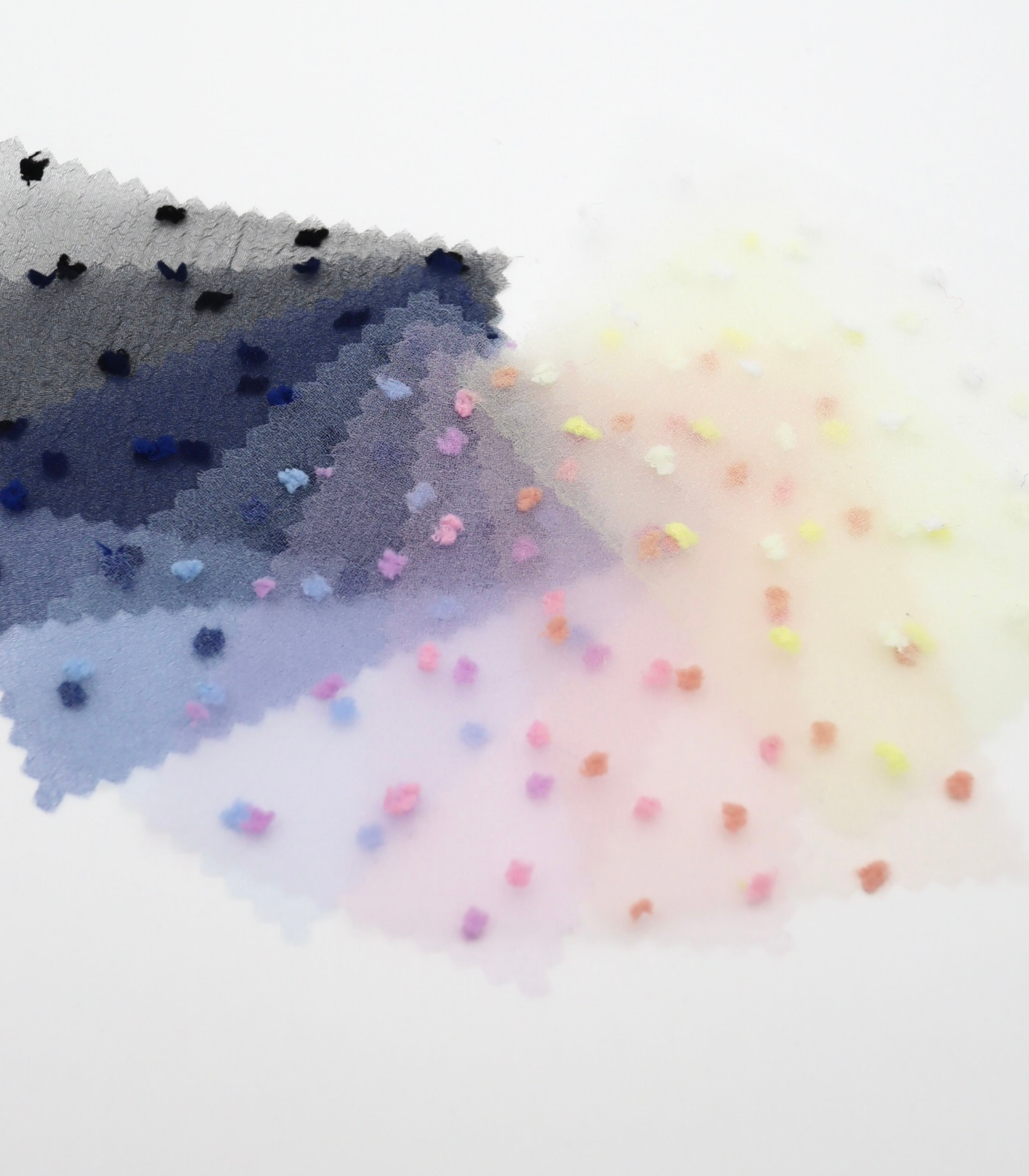 【25SS-374】もこもこカットドビードットキラキラしぼオーガンジー　/0.5ｙあたり = ～715円