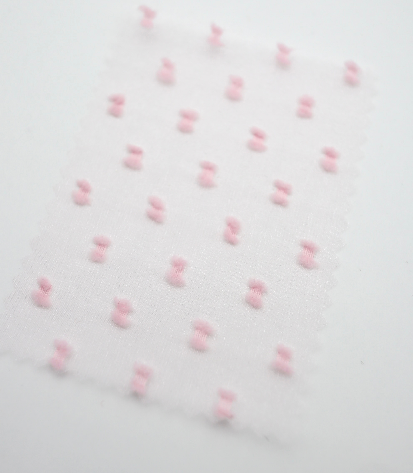 【25SS-375】フリンジドットジャガードシボオーガンジー　/0.5ｙあたり = ～715円