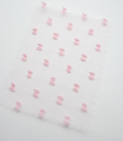 【25SS-375】フリンジドットジャガードシボオーガンジー　/0.5ｙあたり = ～715円