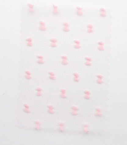 【25SS-375】フリンジドットジャガードシボオーガンジー　/0.5ｙあたり = ～715円