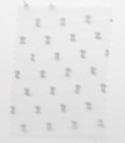 【25SS-375】フリンジドットジャガードシボオーガンジー　/0.5ｙあたり = ～715円