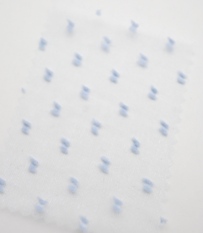 【25SS-375】フリンジドットジャガードシボオーガンジー　/0.5ｙあたり = ～715円