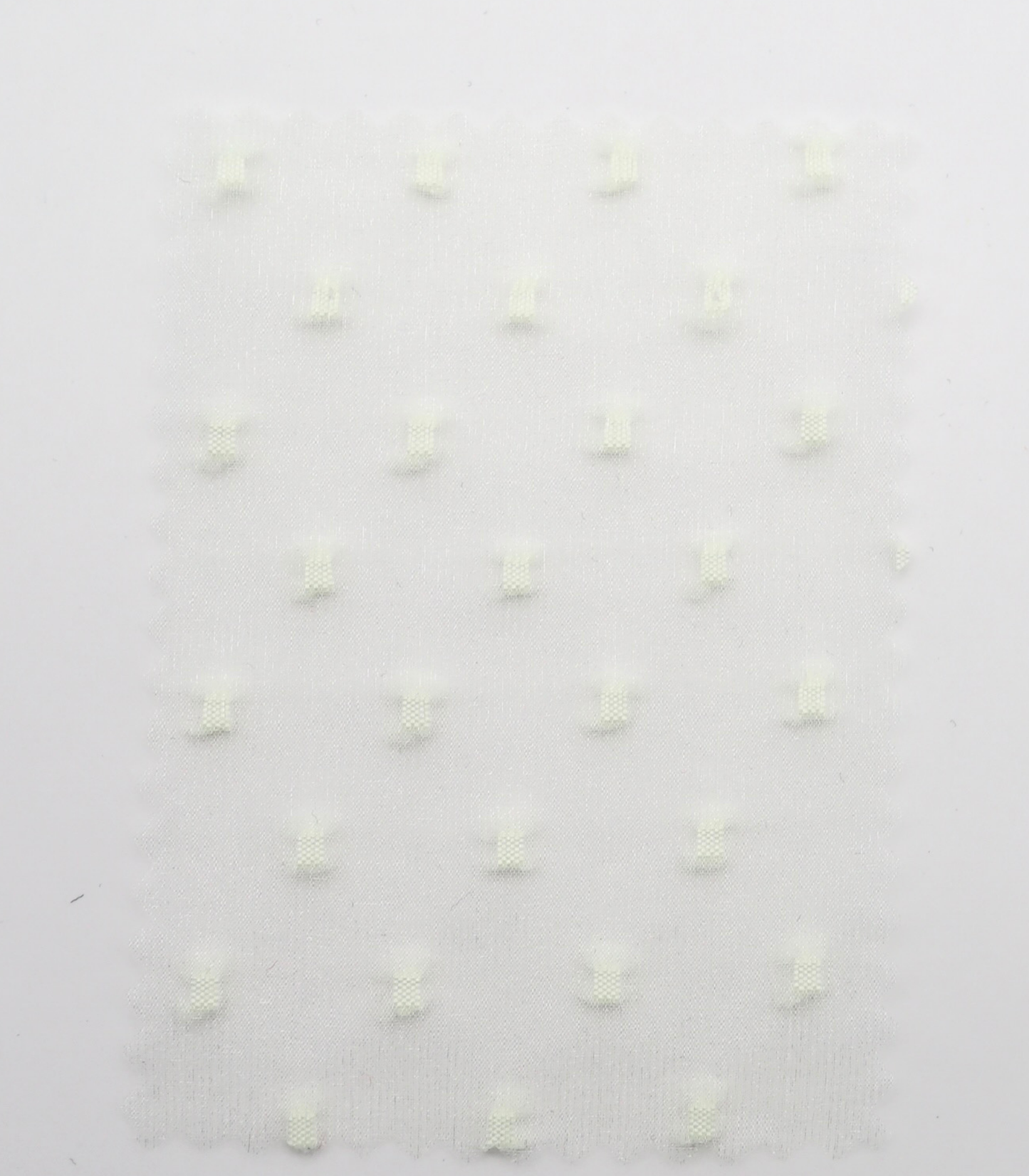 【25SS-375】フリンジドットジャガードシボオーガンジー　/0.5ｙあたり = ～715円