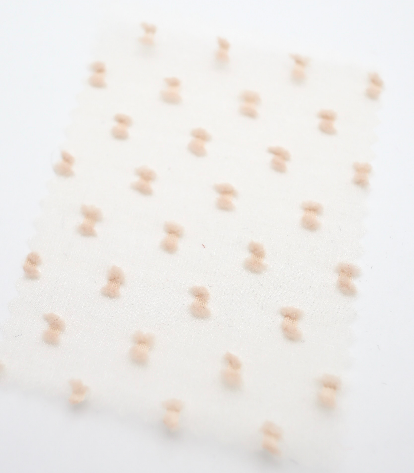 【25SS-375】フリンジドットジャガードシボオーガンジー　/0.5ｙあたり = ～715円