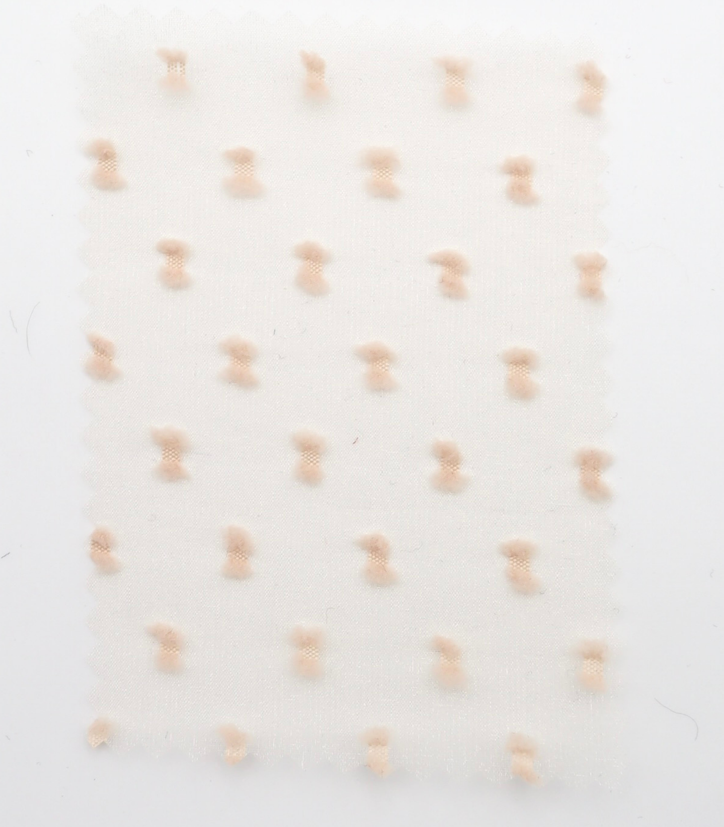 【25SS-375】フリンジドットジャガードシボオーガンジー　/0.5ｙあたり = ～715円