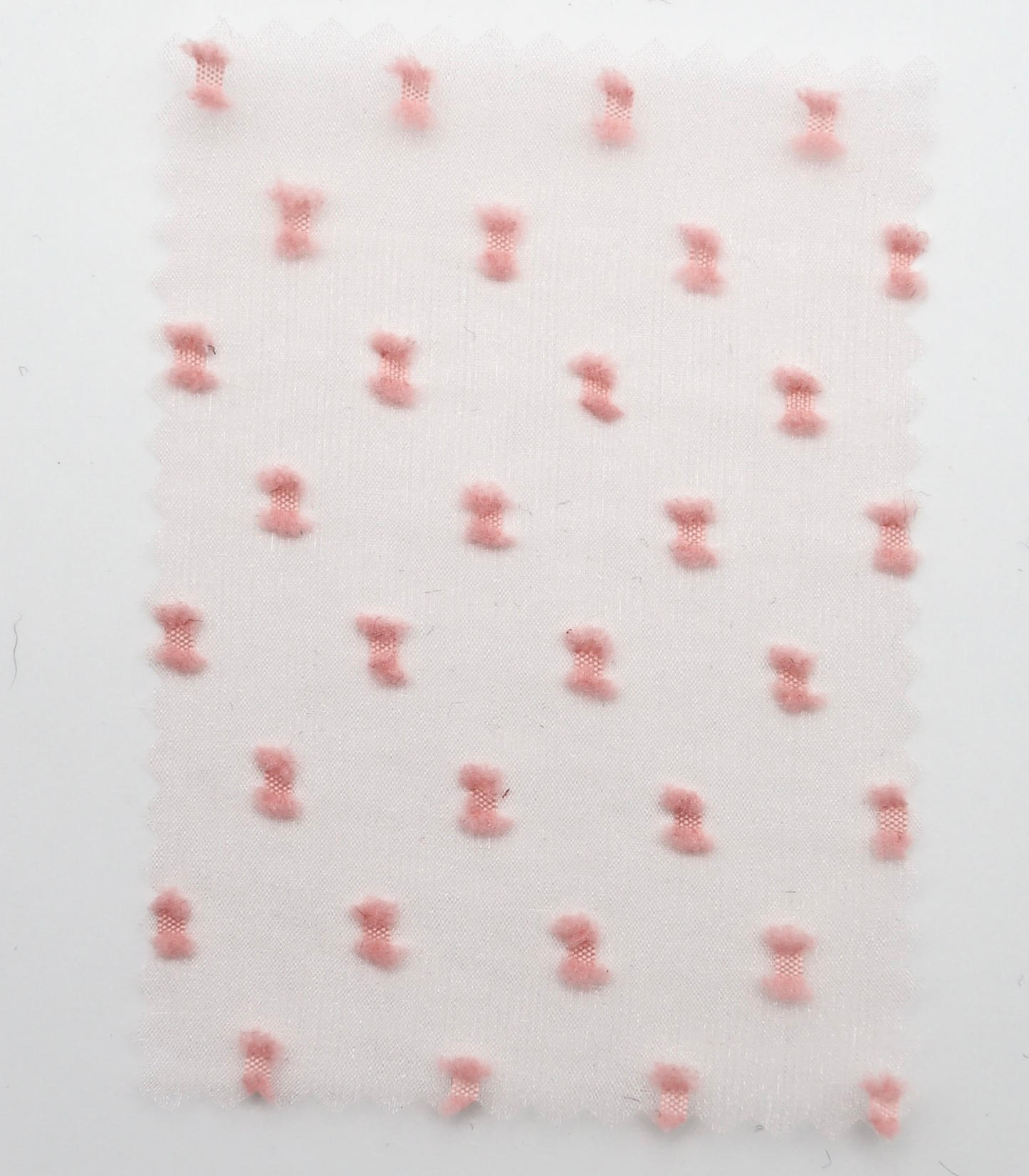 【25SS-375】フリンジドットジャガードシボオーガンジー　/0.5ｙあたり = ～715円