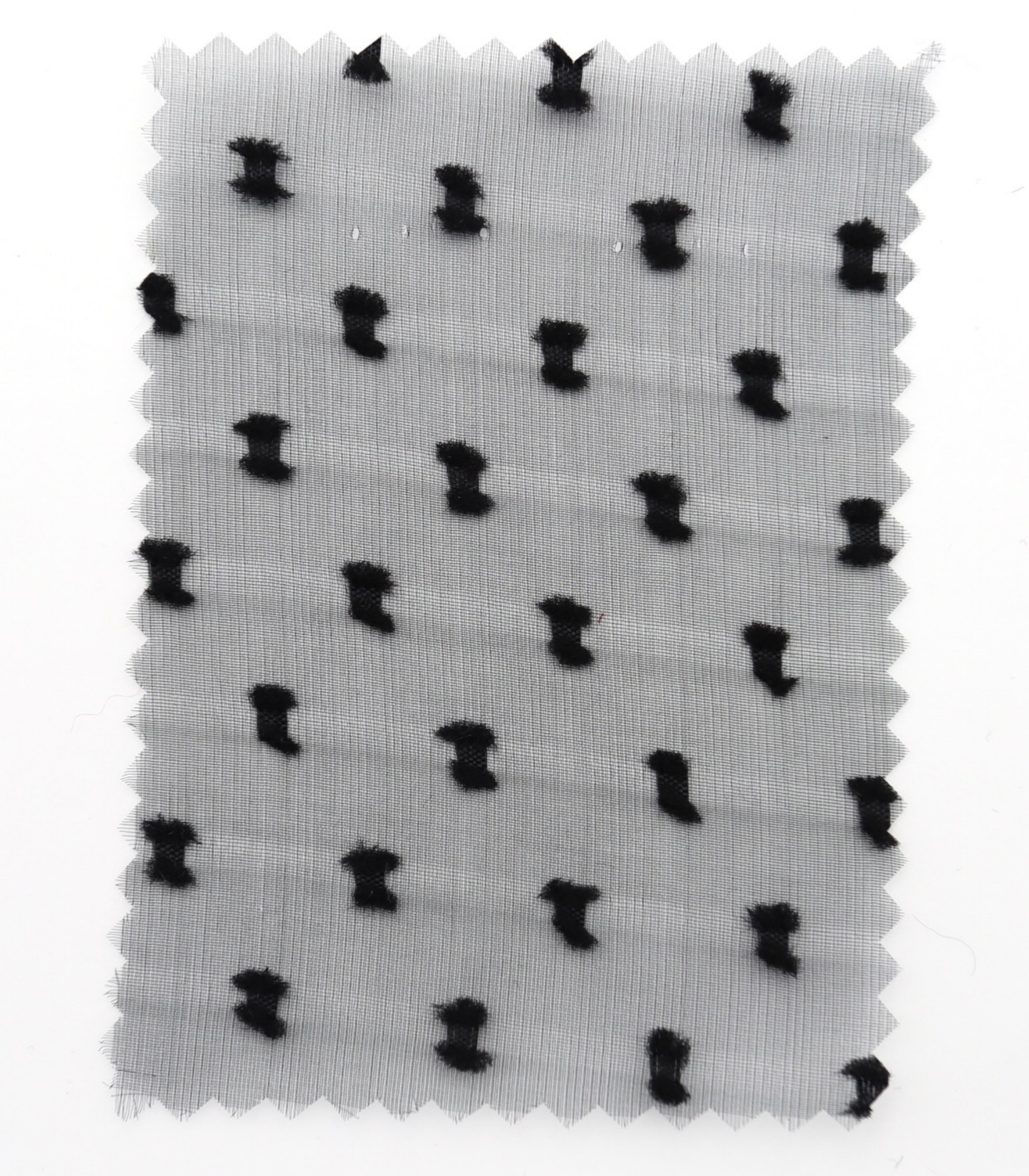 【25SS-375】フリンジドットジャガードシボオーガンジー　/0.5ｙあたり = ～715円