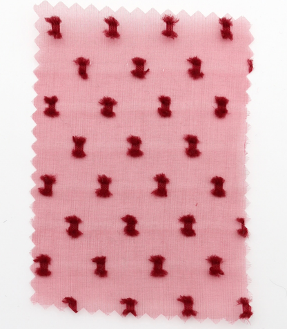 【25SS-375】フリンジドットジャガードシボオーガンジー　/0.5ｙあたり = ～715円