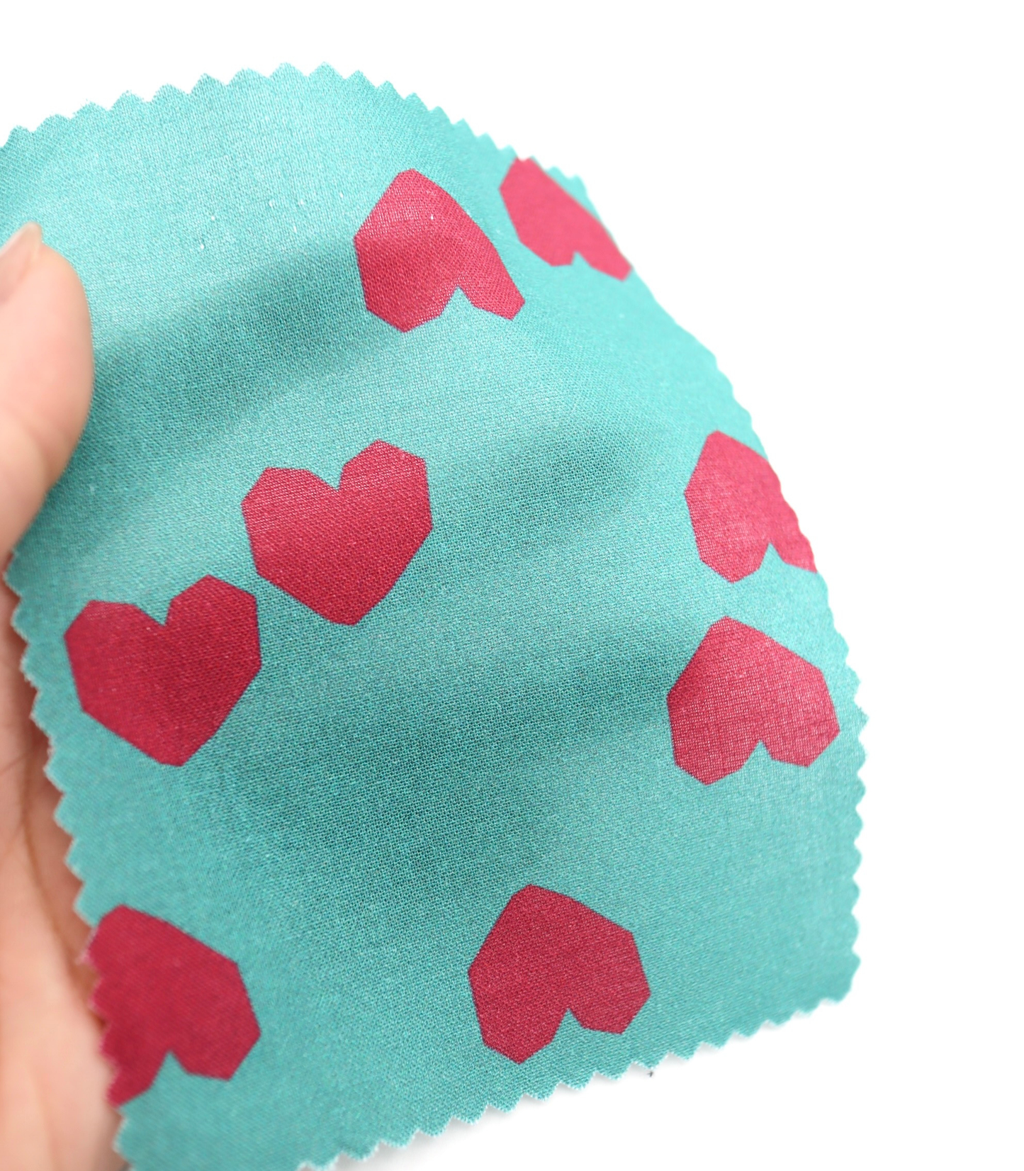 【25SS-046】ブロックハートプリント綿ローン　/0.5ｙあたり=～825円