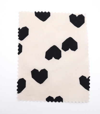 【25SS-046】ブロックハートプリント綿ローン　/0.5ｙあたり=～825円