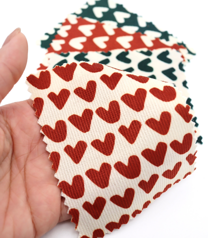 【25SS-026】ハートプリントコーデュロイ　/0.5ｙあたり=～735円