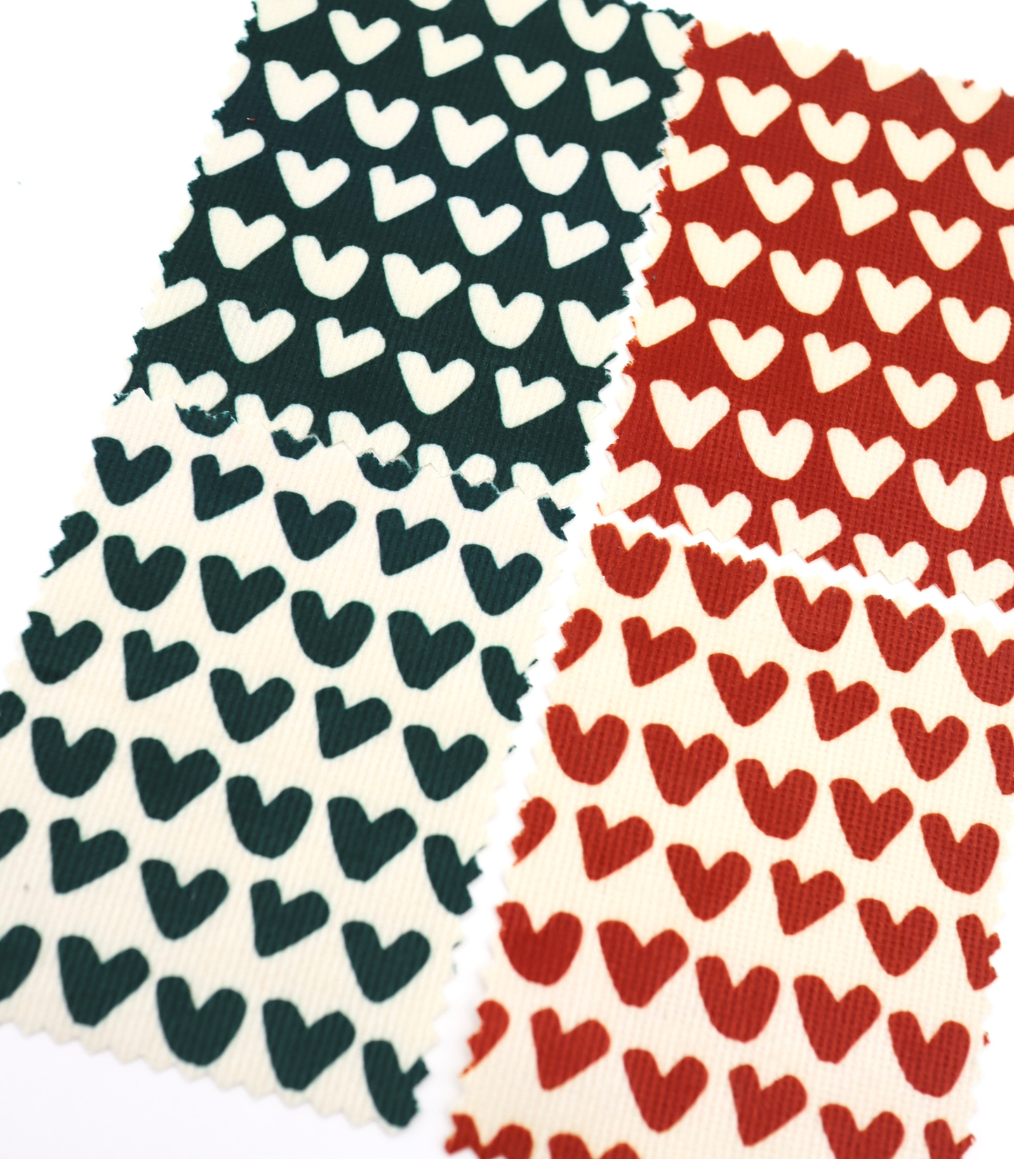 【25SS-026】ハートプリントコーデュロイ　/0.5ｙあたり=～735円