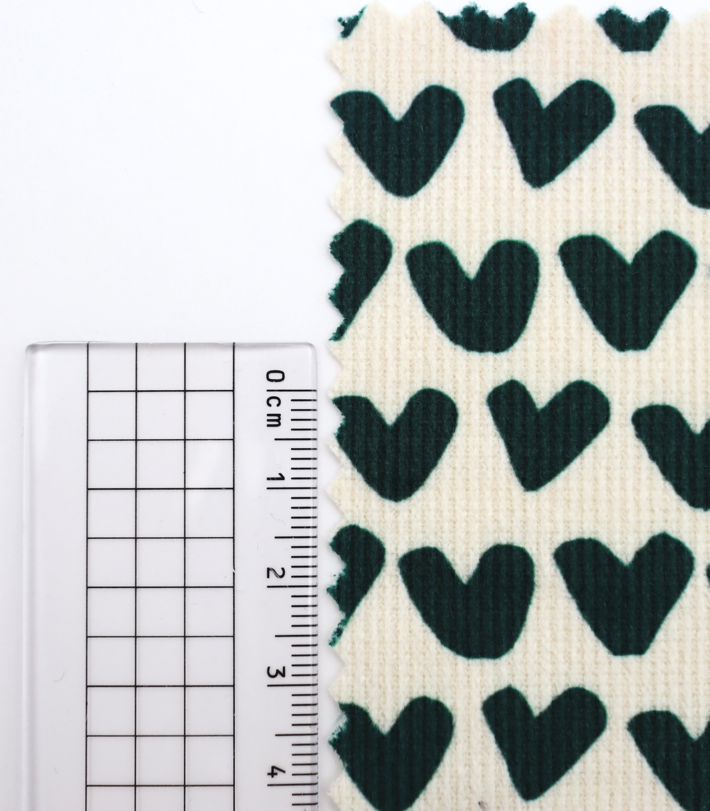 【25SS-026】ハートプリントコーデュロイ　/0.5ｙあたり=～735円