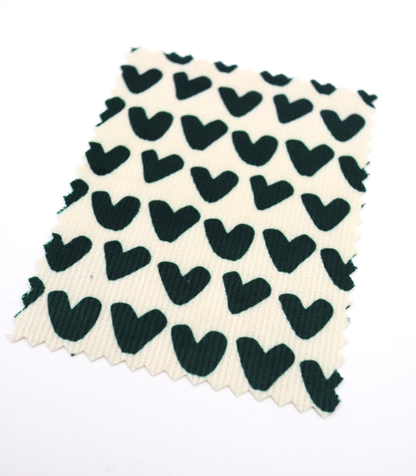 【25SS-026】ハートプリントコーデュロイ　/0.5ｙあたり=～735円