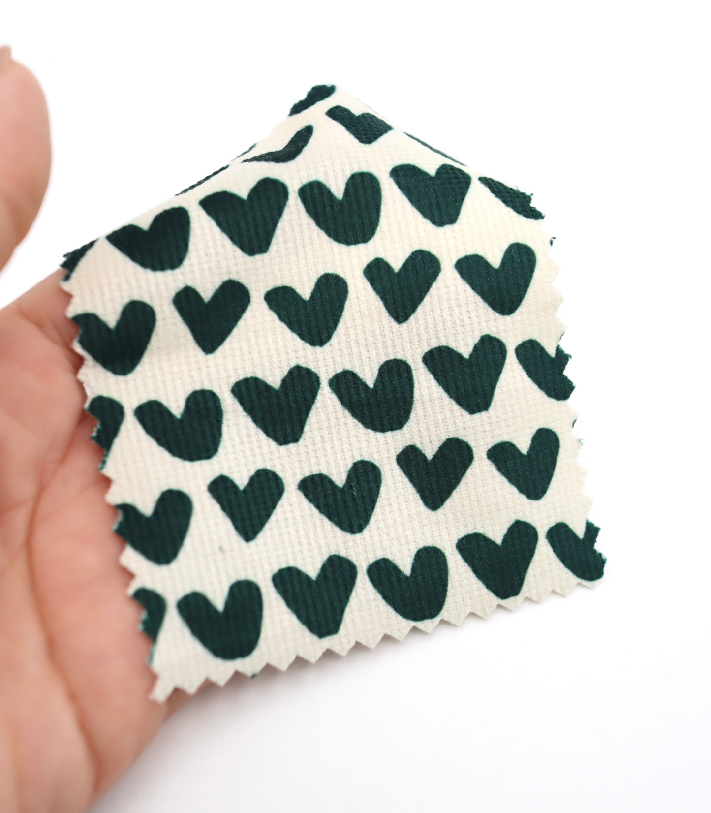 【25SS-026】ハートプリントコーデュロイ　/0.5ｙあたり=～735円