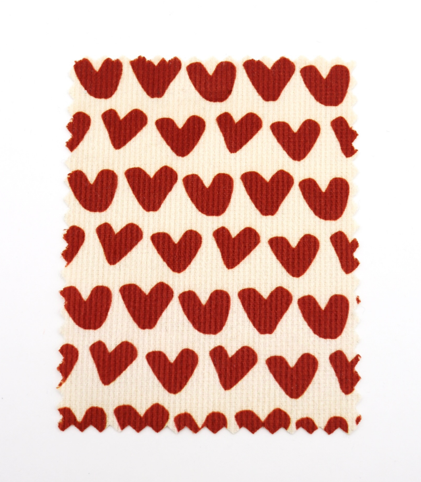 【25SS-026】ハートプリントコーデュロイ　/0.5ｙあたり=～735円