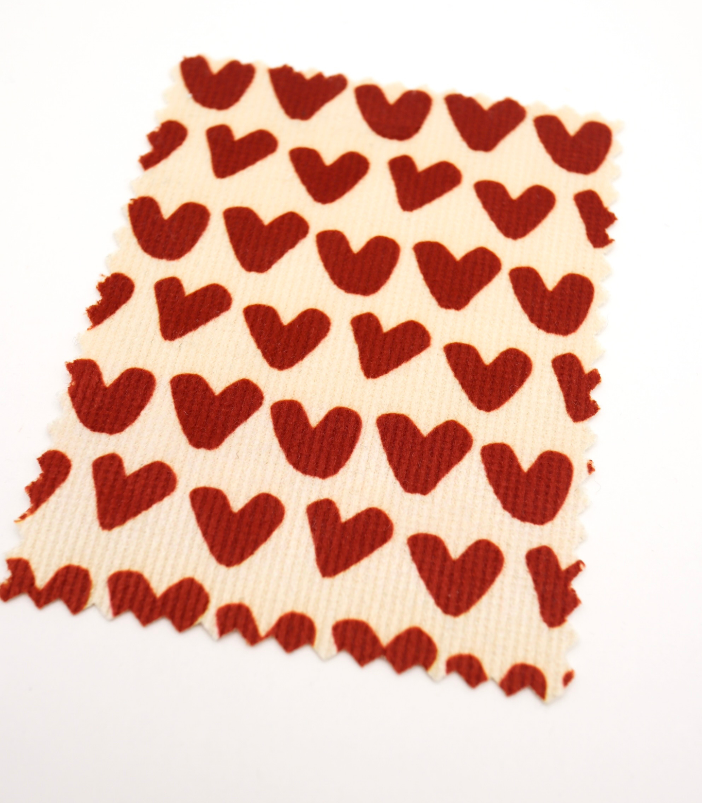 【25SS-026】ハートプリントコーデュロイ　/0.5ｙあたり=～735円