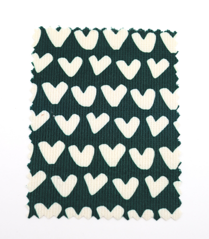 【25SS-026】ハートプリントコーデュロイ　/0.5ｙあたり=～735円