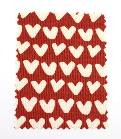 【25SS-026】ハートプリントコーデュロイ　/0.5ｙあたり=～735円