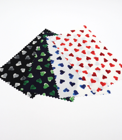 【25SS-052】ハートプリントデシン　/0.5ｙあたり=～745円