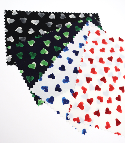 【25SS-052】ハートプリントデシン　/0.5ｙあたり=～745円