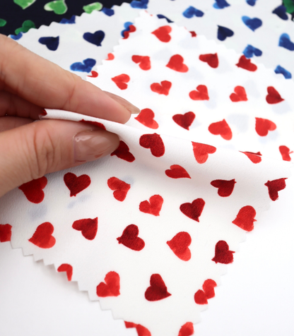 【25SS-052】ハートプリントデシン　/0.5ｙあたり=～745円