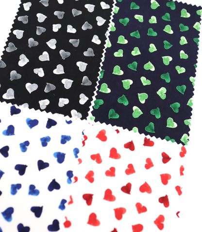 【25SS-052】ハートプリントデシン　/0.5ｙあたり=～745円