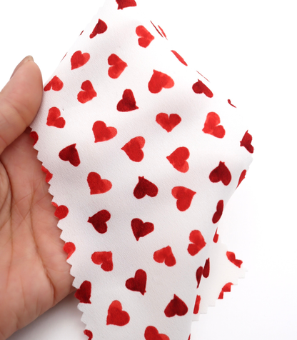 【25SS-052】ハートプリントデシン　/0.5ｙあたり=～745円