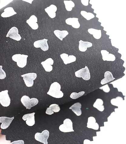 【25SS-052】ハートプリントデシン　/0.5ｙあたり=～745円