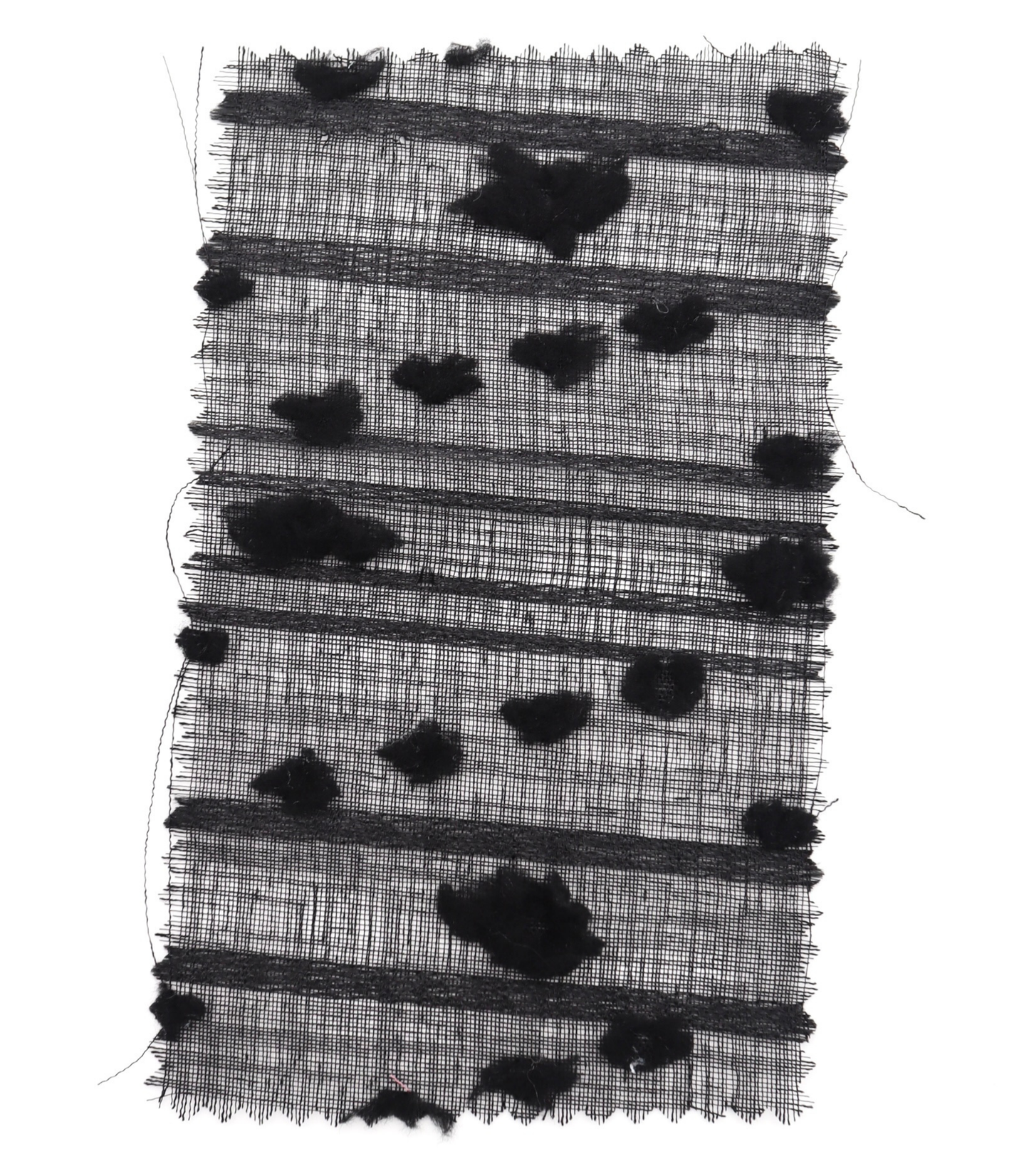 【25SS-371】もこもこフラワー×ボーダージャガードシアーローン　/0.5ｙあたり = ～580円