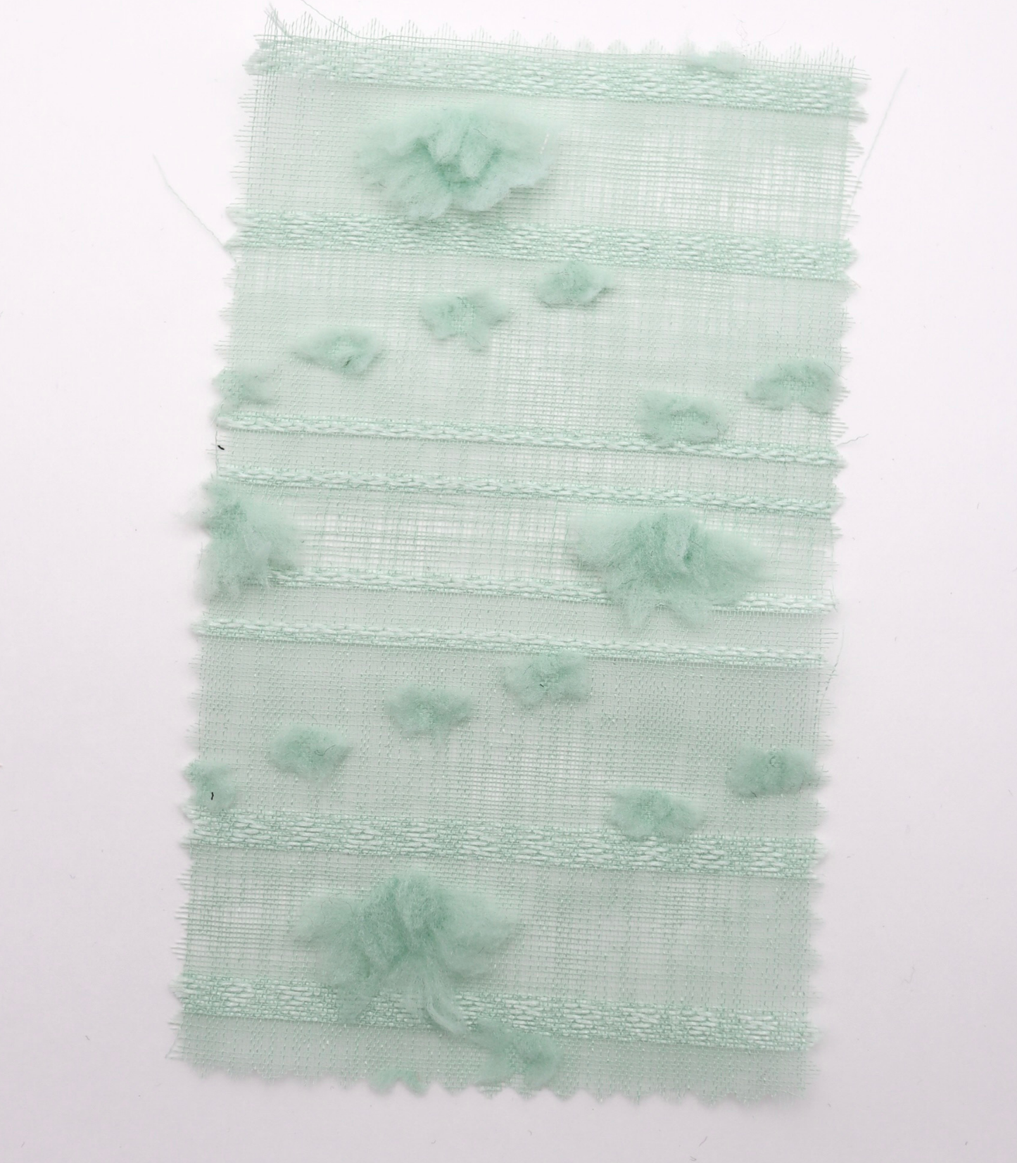 【25SS-371】もこもこフラワー×ボーダージャガードシアーローン　/0.5ｙあたり = ～580円