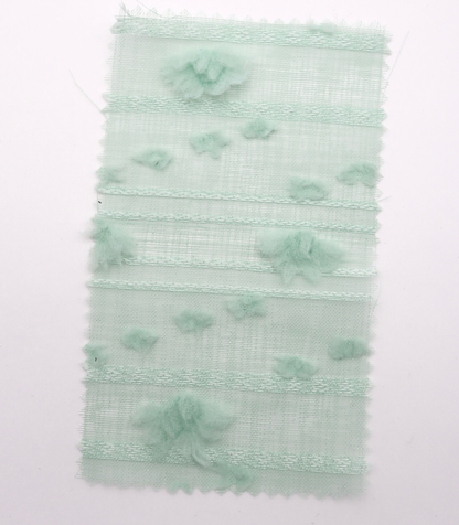 【25SS-371】もこもこフラワー×ボーダージャガードシアーローン　/0.5ｙあたり = ～580円