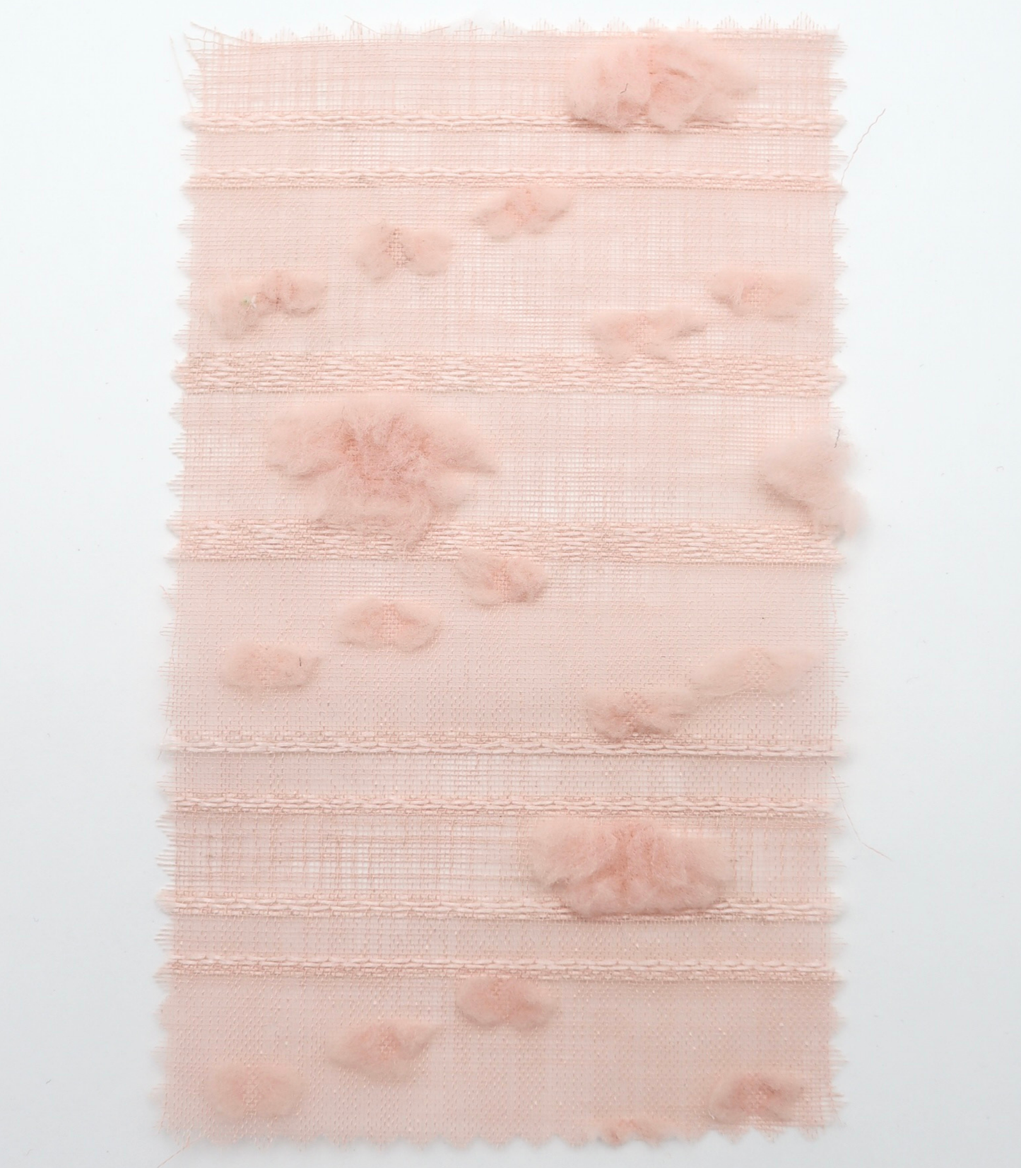 【25SS-371】もこもこフラワー×ボーダージャガードシアーローン　/0.5ｙあたり = ～580円