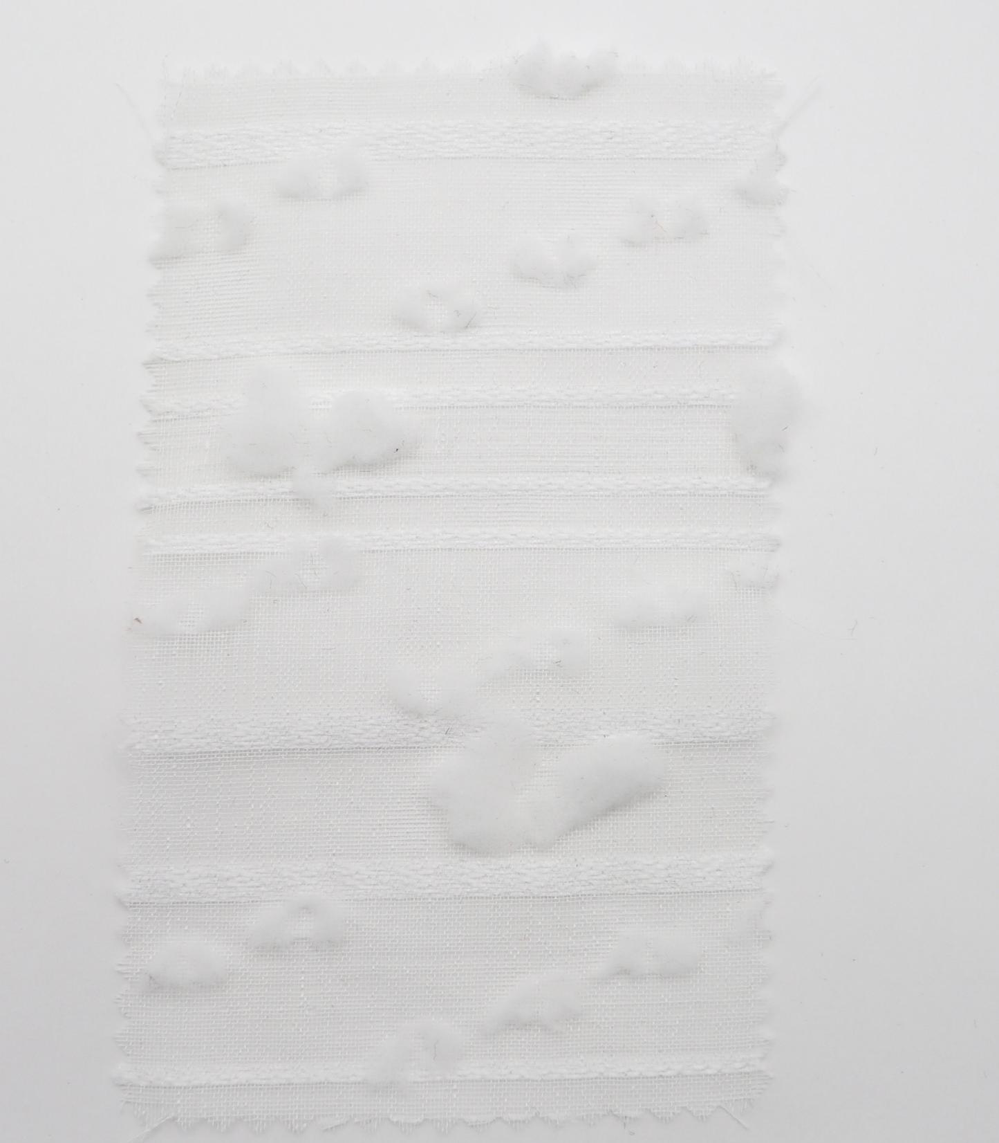 【25SS-371】もこもこフラワー×ボーダージャガードシアーローン　/0.5ｙあたり = ～580円