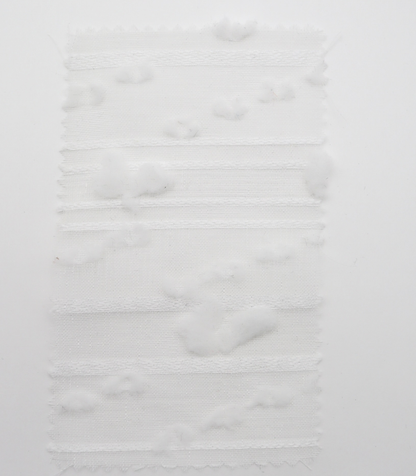 【25SS-371】もこもこフラワー×ボーダージャガードシアーローン　/0.5ｙあたり = ～580円